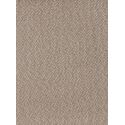 Fauteuil Mara, structure effet cuir gris clair, coussin tissu sable, Slide
