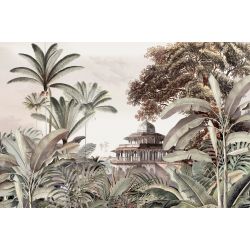 Tapis vinyle Jungle rectangulaire, 99 x 150 cm, collection Orient extrême Pôdevache