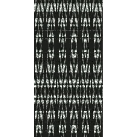 Tapis vinyle Visage noir et blanc rectangulaire, 99x198cm, collection Terra Nova Pôdevache