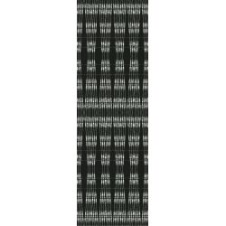 Tapis vinyle Lignes noirs et blanches rectangulaire, 95 x 300 cm, collection Sous influence Pôdevache