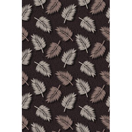 Tapis vinyle Fleurs et oiseaux rectangulaire, 139x198cm, collection Orient extrême Pôdevache