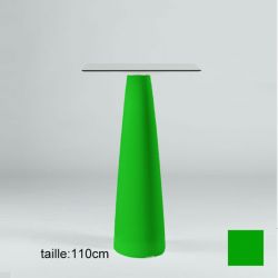 Mange-debout carré Hoplà, Slide vert 69x69xH110 cm