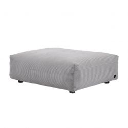 Module d\'assise taille M pour le canapé Vetsak, velours cotelé gris clair 105 x 84 x H37 cm 