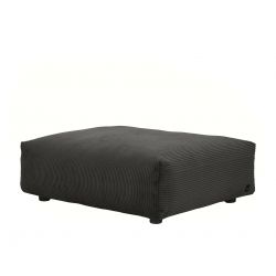 Module d\'assise taille M pour le canapé Vetsak, velours cotelé gris foncé 105 x 84 x H37 cm 