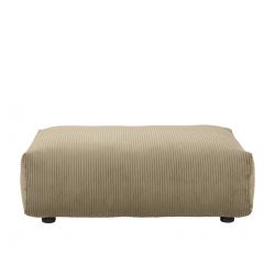 Module d\'assise taille M pour le canapé Vetsak, velours cotelé khaki 105 x 84 x H37 cm 