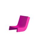 Chaise longue Twist, Slide Design rose fushia