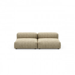 Canapé 2 à 3 places Vetsak, velours côtelé vert khaki L.210 x H.60 x P.115,5 cm