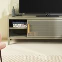 Meuble TV Hi-Fi B2 Bas Perforé 160CM, Orange potiron, Tolix