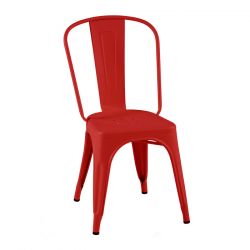 Set de 2 chaises A, Tolix rouge piment mat