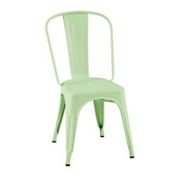 Lot de 2 chaises A Inox Brillant, Tolix vert anisé