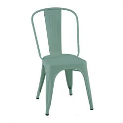 Set de 2 chaises A Inox Brillant, Tolix vert lichen