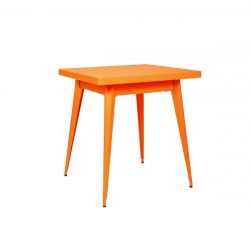 Table 55, Tolix orange potiron mat 70x70 cm
