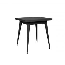 Table 55, Tolix noir mat 70x70 cm