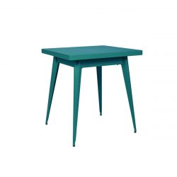 Table 55, Tolix vert canard mat fine texture 70x70 cm