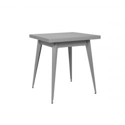 Table 55, Tolix gris souris mat 70x70 cm