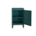 Petit meuble de rangement B1 H64 perforé, vert canard, Tolix, 40x40xH64cm