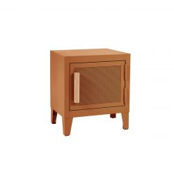 Table de chevet B1 H45 Slim perforé, Terracotta, Tolix, 40x28xH45cm
