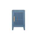 Petit meuble de rangement B1 H64 slim perforé, bleu provence, Tolix, 40x28xH64cm