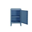 Petit meuble de rangement B1 H64 slim perforé, bleu provence, Tolix, 40x28xH64cm