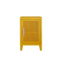 Petit meuble de rangement B1 H64 slim perforé, jaune moutarde, Tolix, 40x28xH64cm