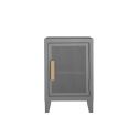 Petit meuble de rangement B1 H64 slim perforé, gris sourris, Tolix, 40x28xH64cm