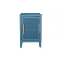 Petit meuble de rangement B1 H64 perforé, Bleu provence, Tolix, 40x40xH64cm
