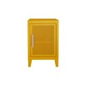 Petit meuble de rangement B1 H64 perforé, Jaune moutarde, Tolix, 40x40xH64cm