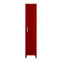 Rangement vestiaire B1 haut perforé, rouge piment, fine texture, Tolix, 50 x 40 x H192,5 cm