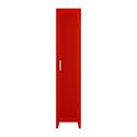 Rangement vestiaire B1 haut perforé, rouge poivron, fine texture, Tolix, 50 x 40 x H192,5 cm