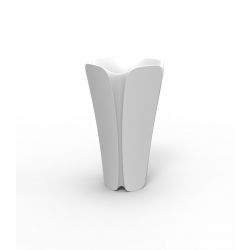 Pot design Pezzettina 50 haut, Vondom blanc 50x50xH85 cm