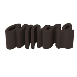 Banc Amore, Slide Design marron chocolat Mat