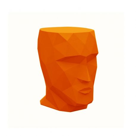 Tabouret Adan ou table d'appoint, Vondom, laqué brillant orange, 30 x 41 x Hauteur 42 cm