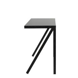 Bureaurama, table design Magis, aluminium noir moucheté, L.109 x P. 57 x H.73 cm