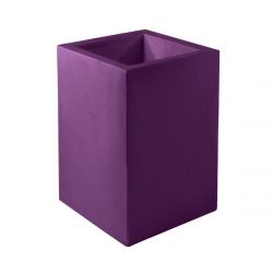 Pot Cubo Haut violet prune mat 40x40xH60 cm, simple paroi, Vondom
