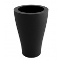 Grand pot Curvada noir diamètre 65 x hauteur 120 cm, Vondom