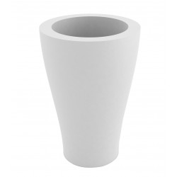 Petit pot Curvada blanc diamètre 45 x hauteur 68 cm, Vondom