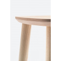 Lot de 2 tabourets de bar bois design Babila 2706, frêne certifiés FSC, Pedrali, hauteur d'assise 75 cm