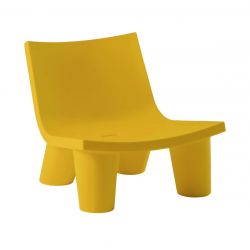 Fauteuil Low Lita, Slide Design jaune safran