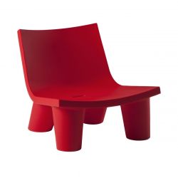 Fauteuil Low Lita, Slide Design rouge