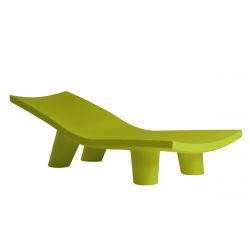 Chaise longue Low Lita lounge, citron vert, Slide Design