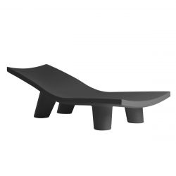 Chaise longue Low Lita lounge, noir, Slide Design
