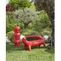 Banc Lounge Big Kroko rouge, W 167 cm x D 63 cm x H 75 cm, Slide Design