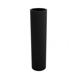 Pot de fleur long Torre noir Vondom D 20 x H 80 cm