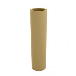 Pot de fleur Cylindrique Torre beige basic Vondom D 25 x H 100 cm