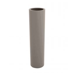 Pot de fleur Cylindrique Torre taupe basic Vondom D 25 x H 100 cm