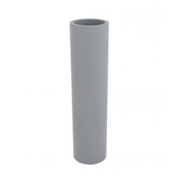 Pot cylindrique haut Torre gris argent Vondom D 35 x H 100 cm