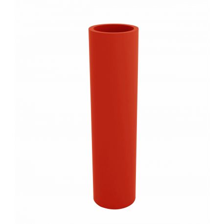 Pot cylindrique haut Torre rouge Vondom 35 x 100