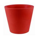 Grand pot Conique diamètre 120 x hauteur 104 cm, simple paroi, Vondom rouge