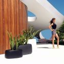 Jardinière haute design Organic kaki VondomL 75 x P 37 x H 57cm