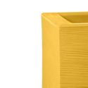 Pot de fleur carré Quadra, jaune safran, Slide Design, L x 45, D x 45, H x46